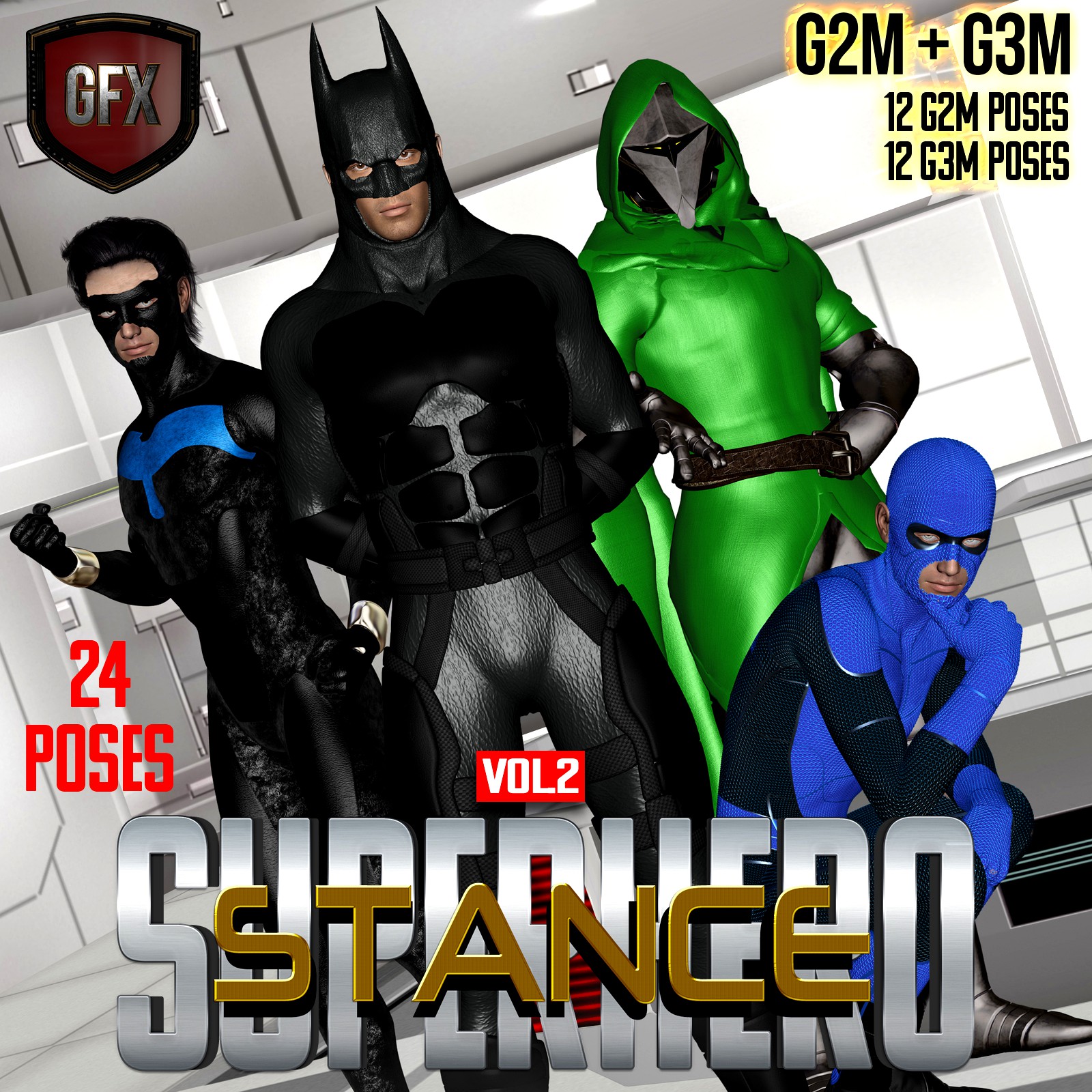 SuperHero Stance for G2M & G3M Volume 2