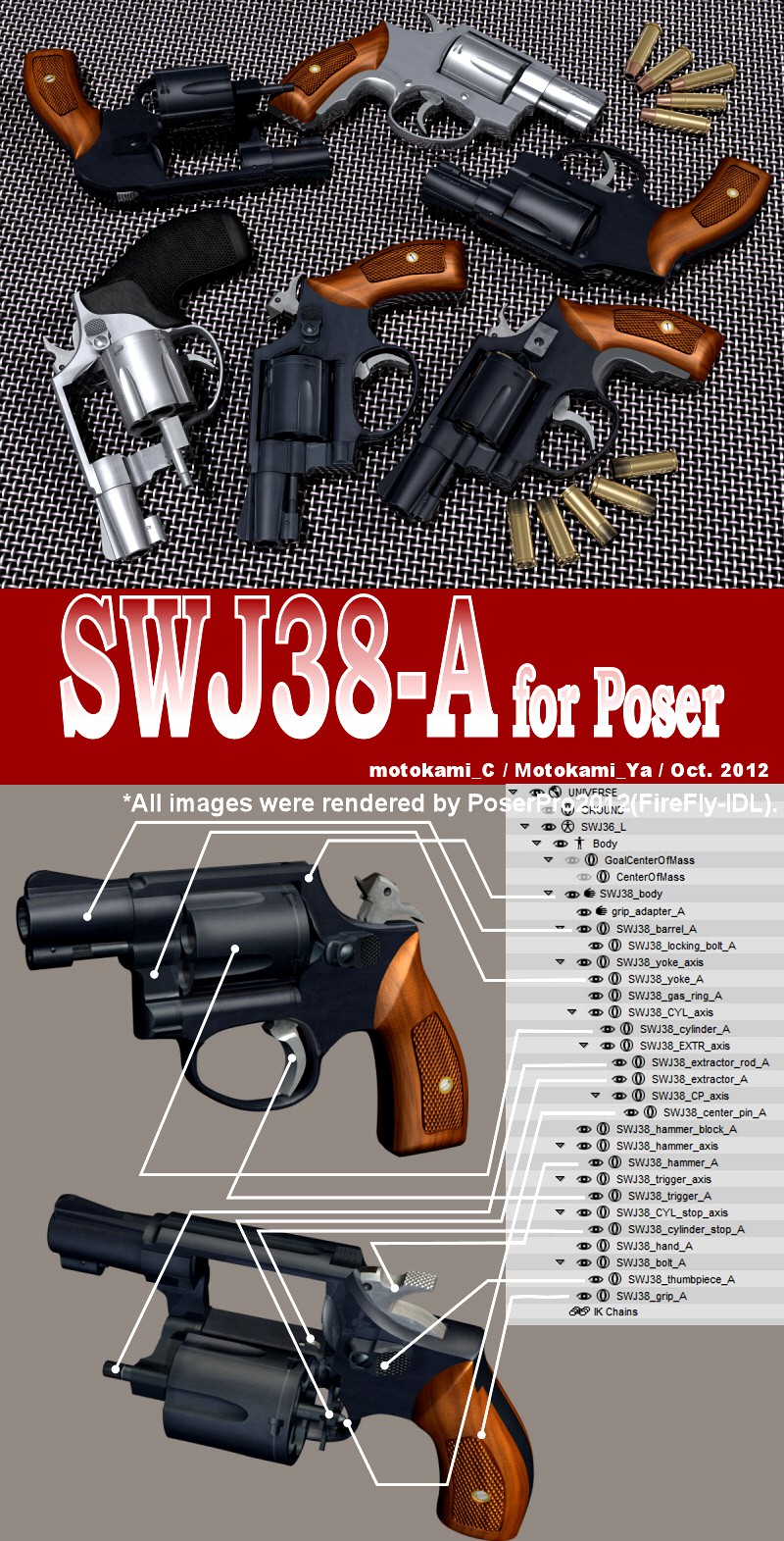 SWJ38-A for Poser
