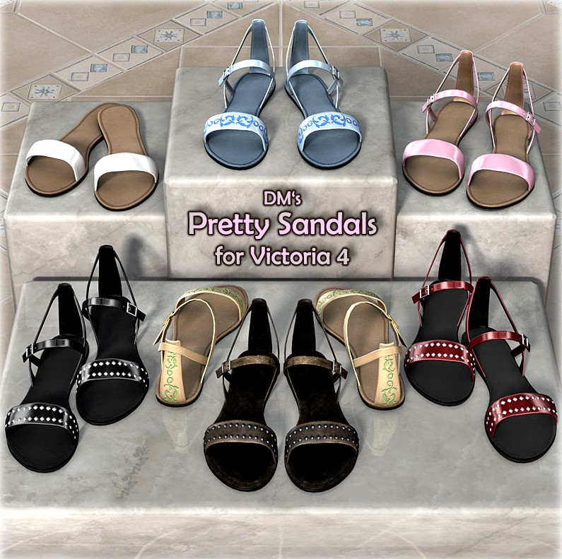 DMs Pretty Sandals for V4 - Extended License