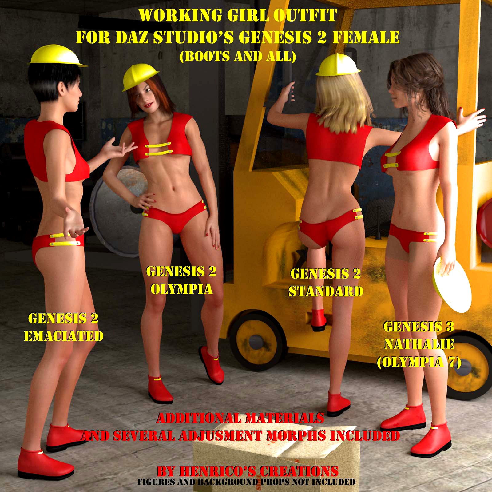 Working Girl outfit for Genesis 2 Female, DAZ Studio