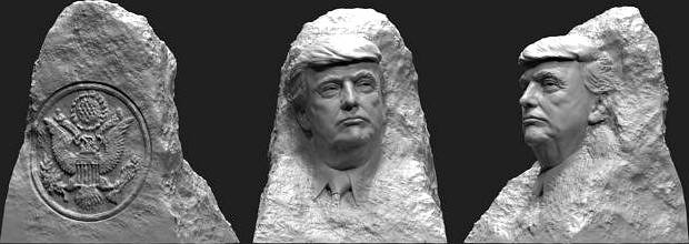 Trump in the rock 1 | 3D