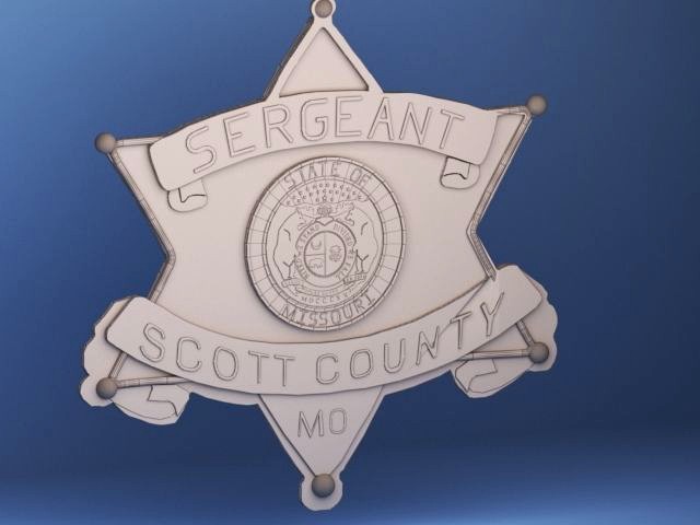 Scott County Police Badge | 3D
