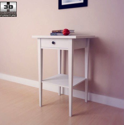 IKEA HEMNES Bedside table 03 3D Model