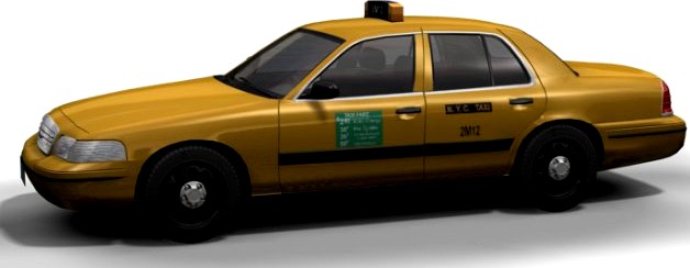 NY Taxi Ford Crown Victoria 3D Model