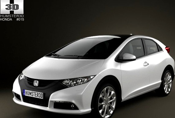 Honda Civic EU 2012 3D Model