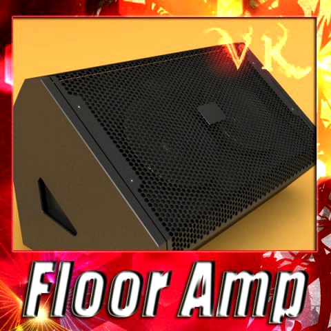 Stage Amp High Detail 3D Model