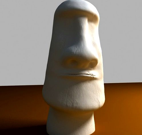 Moai Statue 3D Model 3D Model