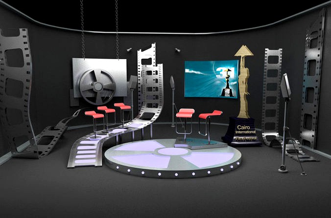 Virtual TV cinema studio