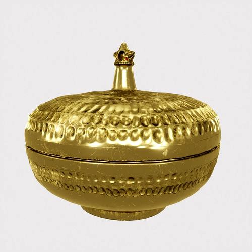 Palace Round Brass Box