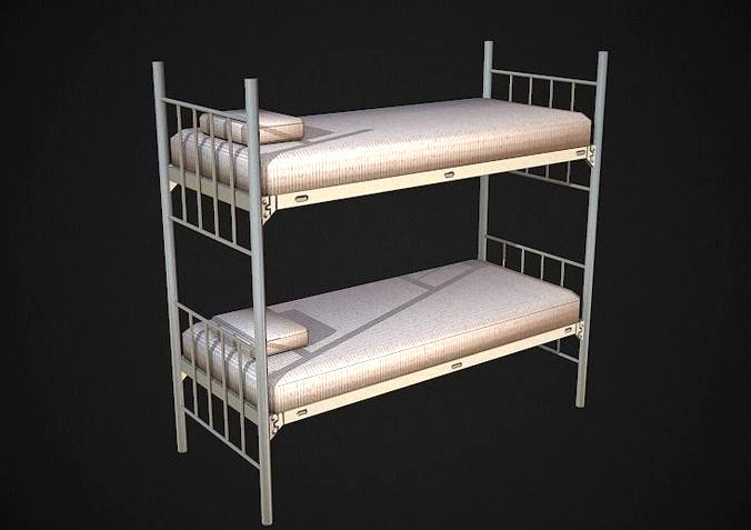 Bunk Bed Low Poly
