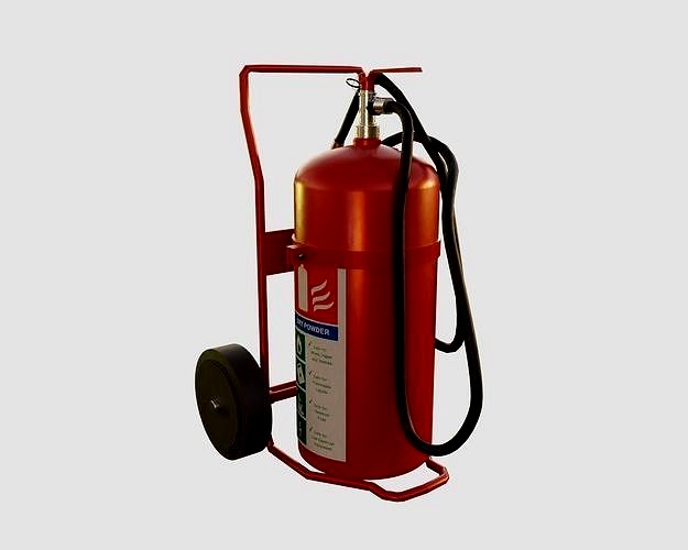 Wheeled Fire Extinguisher - Safety and Emergency Equipment