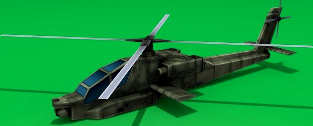 AH64 Apache 3D Model