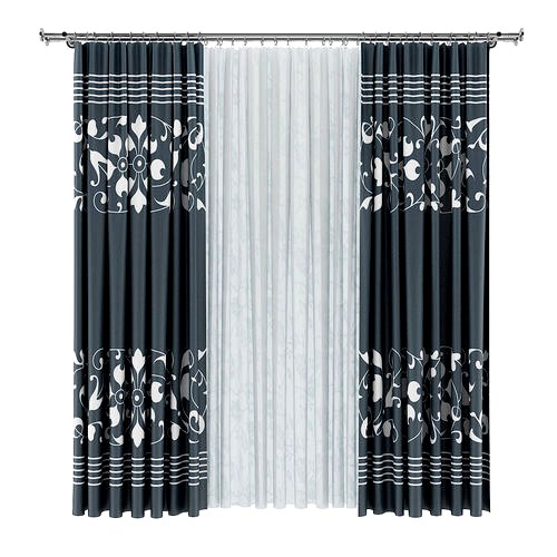 Dark and White Curtains