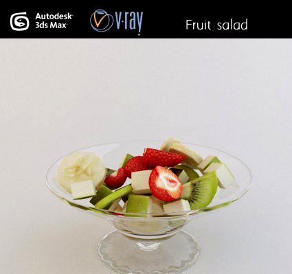 Fruit salad 3D Model