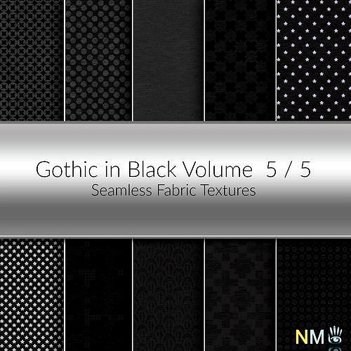 Gothic In Black 5 of 5 Seamless Textures Se