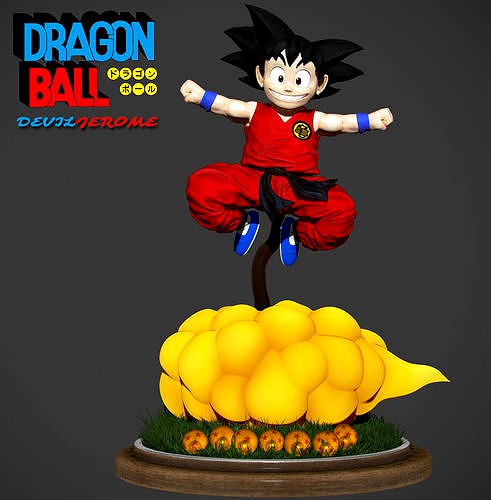 Son Goku Zbrush Dragon Ball 3D Figure