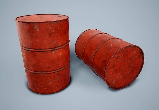 Oil Drum PBR Game Ready