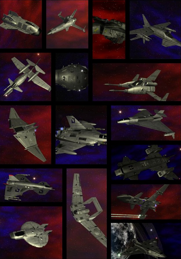 Battletech AeroSpace Fighter Pack 3D Model