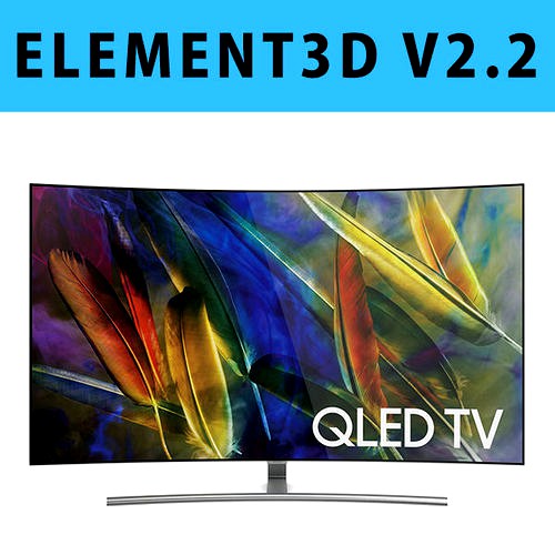 E3D - Samsung Q7C 55 Inch Curved QLED 4K TV 3D model 3D