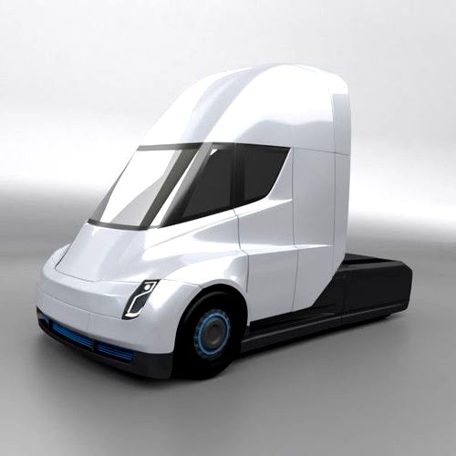 Tesla electric semi truck redesign
