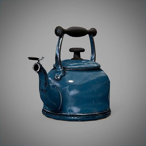 Game-Ready Tea Kettle for UE4