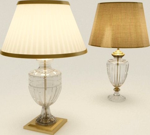 Two table lamp 3D Model