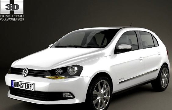 Volkswagen Gol 5door 2012 3D Model