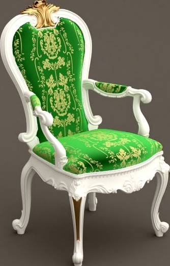 Baroque ChairB1 3D Model