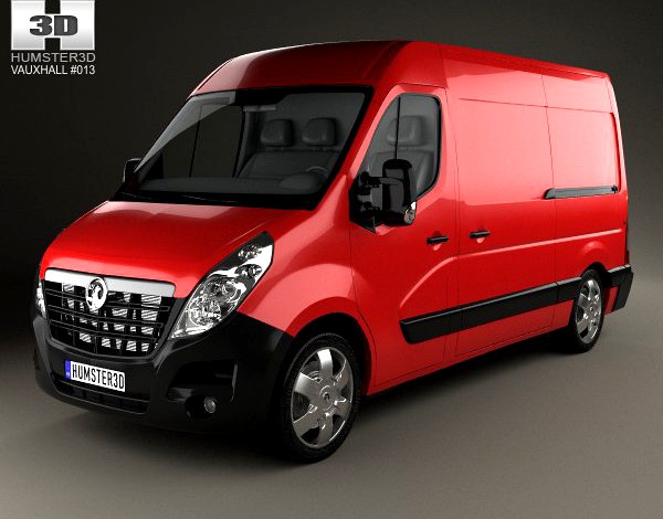 Vauxhall Movano Panel Van 2010 3D Model