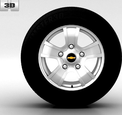 Chevrolet Niva Wheel 16 inch 001 3D Model