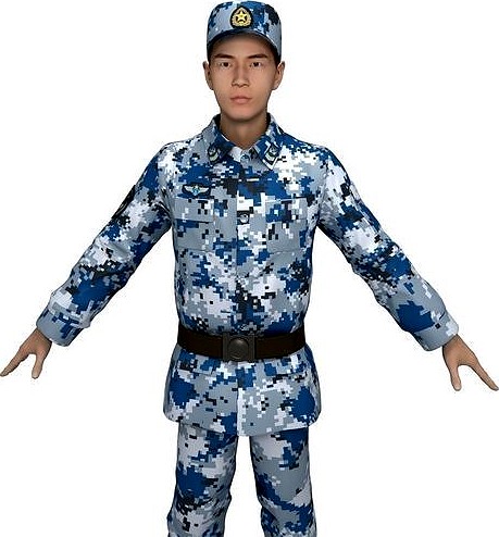 Chinese Air Force Soldiers Training Clothing