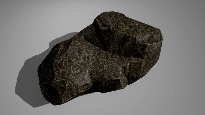 Low Poly Montain Rock