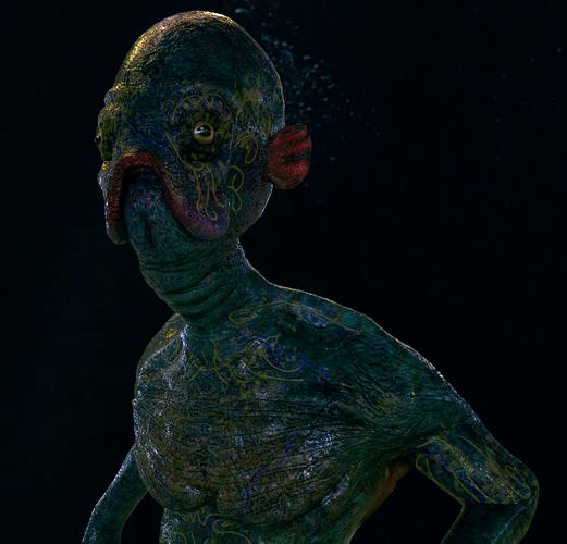 Shape of Water inspired creature