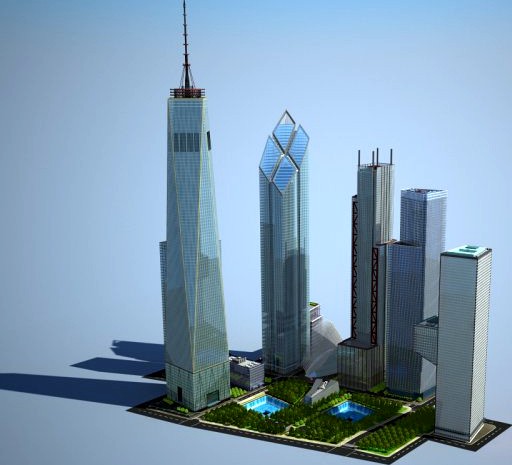 New World Trade Center Complex 3D Model