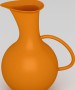 Download free Orange Water Pitcher 3D Model