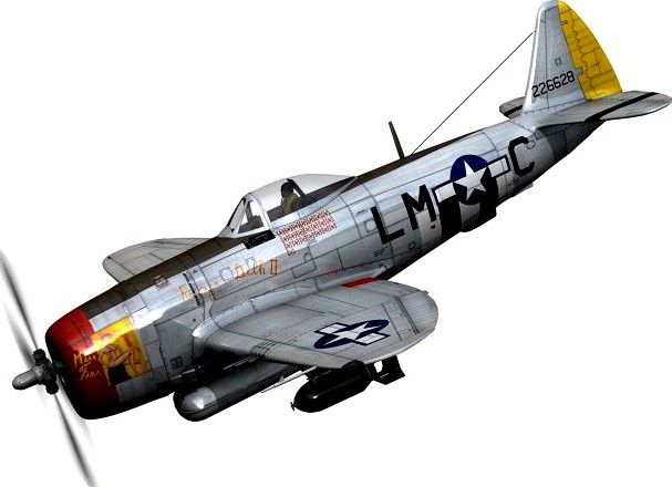 Republic P-47D Thunderbolt - Rozzie Geth II 3D Model