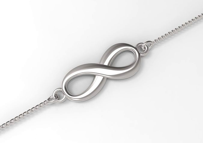 Infinity symbol for pendant bracelet or earrings | 3D