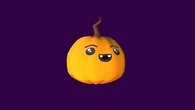 Cartoon Cute Halloween Pumpkin Illustration