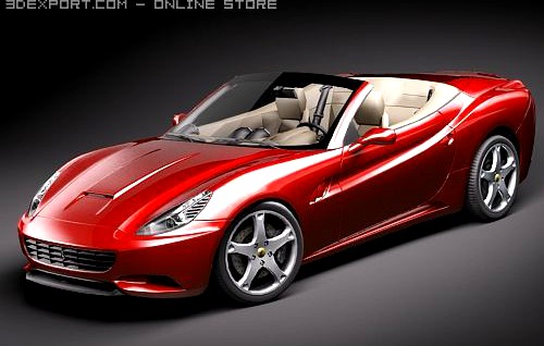 Ferrari California midpoly 3D Model