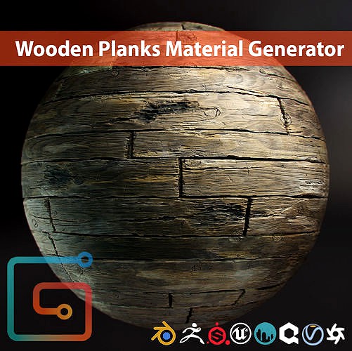 Wooden Planks Material Generato