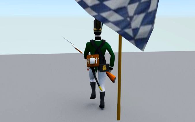 BAVARIA 1806 JAGER light infantery LOW POLY