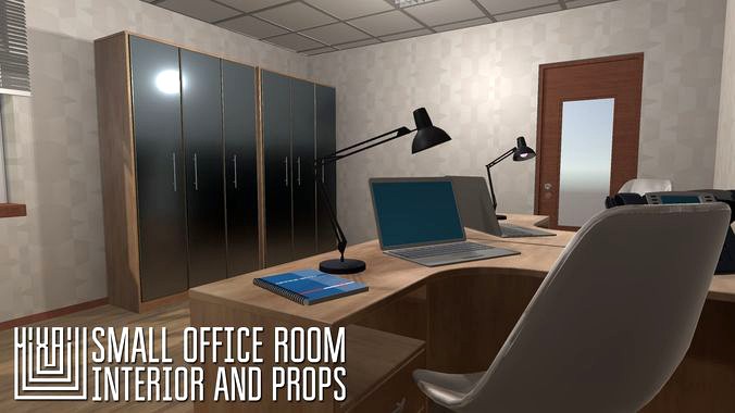 Small office room - interior and props