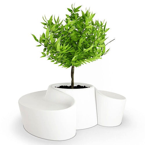 White Pot and Seat Sardana Qui est Paul