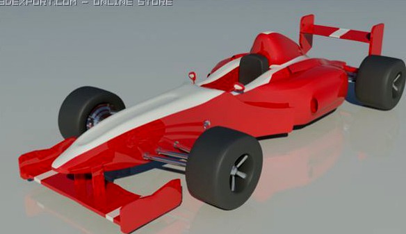 Formula 3 Racing Car 3D Model
