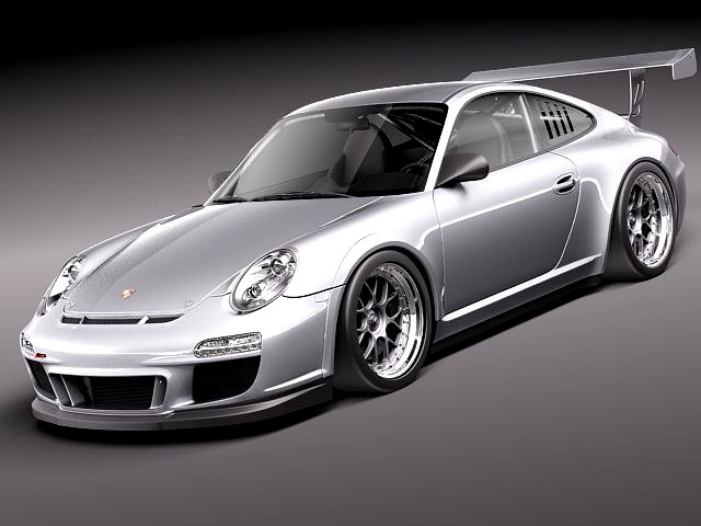 Porsche 911 GT3 Cup racing 2011 3D Model