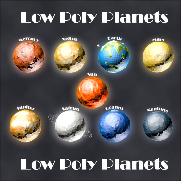 Low Poly Planets