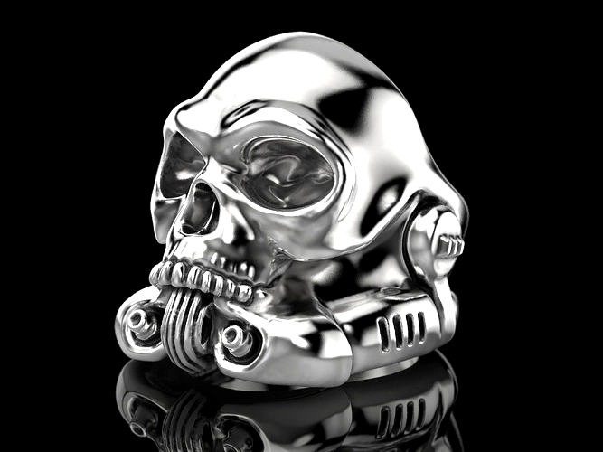 Stormtrooper skull ring | 3D