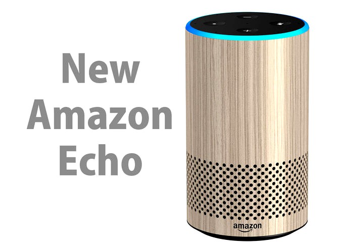 New Amazon Echo 2018 Oak Finish