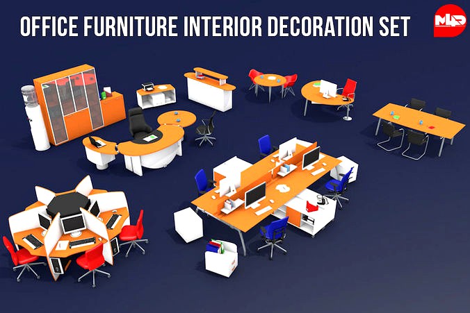 Office Furniture Interior Decoration Set