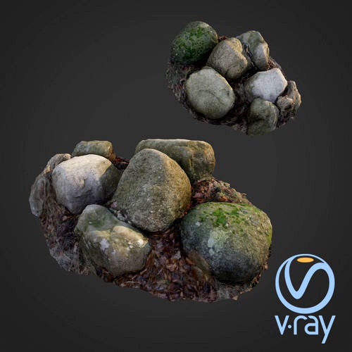 3d scanned nature stone 40